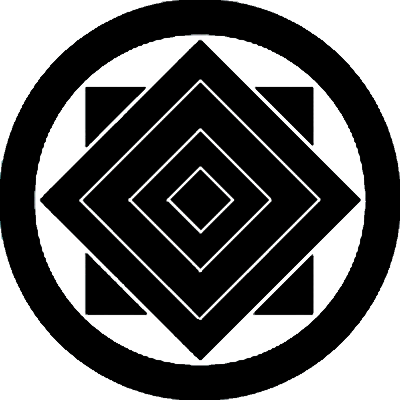 丸に重ね三つ入れ子枡