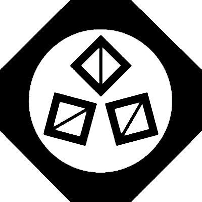 隅切り鉄砲角に三つ寄せ枡