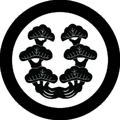 丸に根合わせ並び三階松