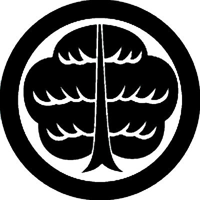 丸に立ち光琳三階松