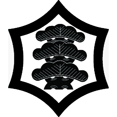 反り六角に三階松