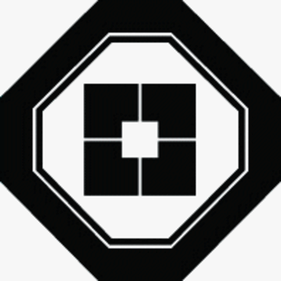 子持ち隅切り角に四つ割り一つ目