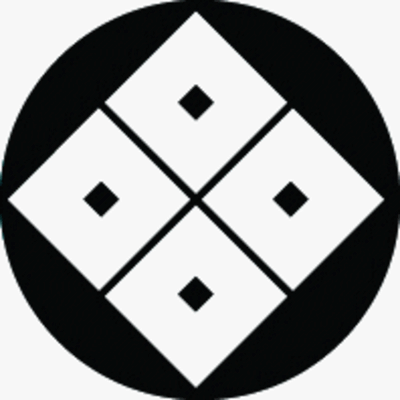 石持ち地抜き隅立て四つ目（2）