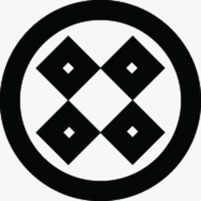 丸に繋ぎ四つ目