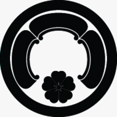 丸に三方瓜に桜