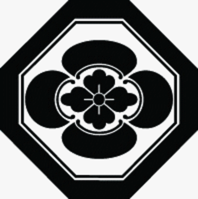 子持ち隅切り角に木瓜