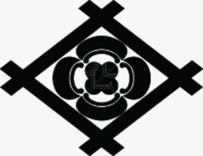 井桁内に木瓜に違い鷹の羽