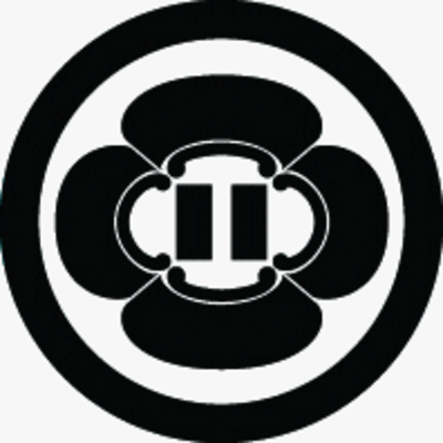 丸に木瓜内に竪二つ引き