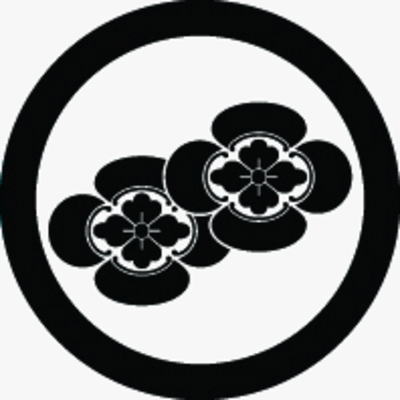 丸に二つ重ね木瓜