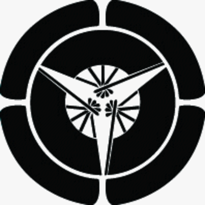 一重四方瓜に三つ扇