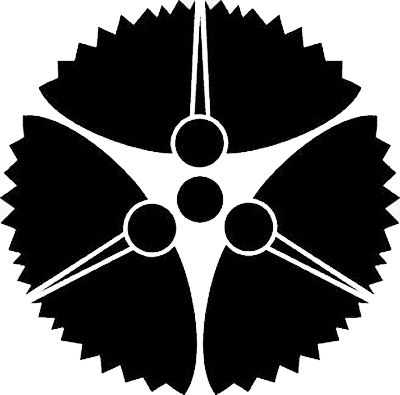 三つ横見撫子模様