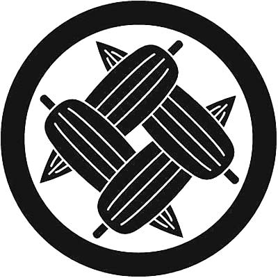 丸に四つ違い梛の葉