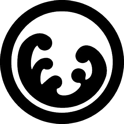 丸に光琳一つ浪