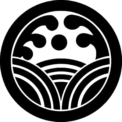 丸に青海五頭浪