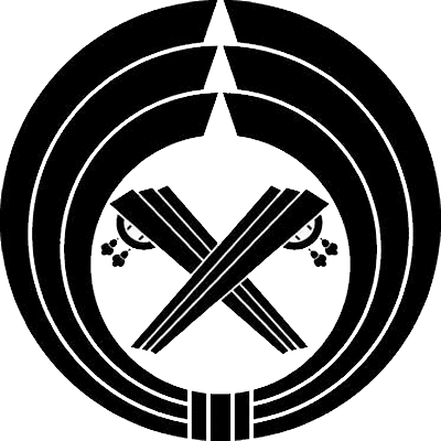 熨斗輪に違い扇