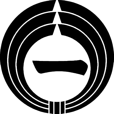 熨斗輪に一文字