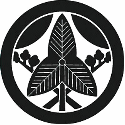 丸に立ち違い沢瀉