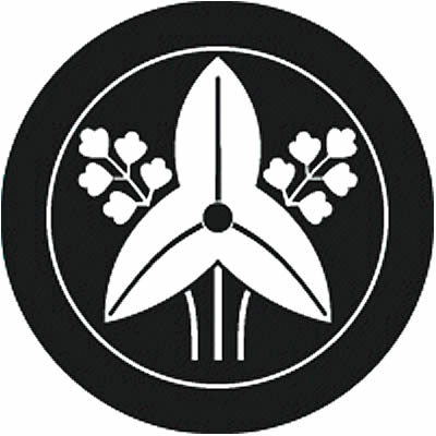 丸に石持ち地抜き立ち沢瀉