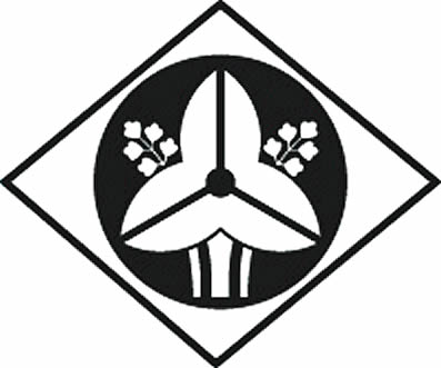 糸菱内に石持ち地抜き立ち沢瀉