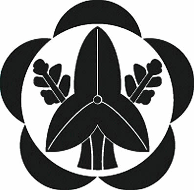 梅輪内に立ち沢瀉