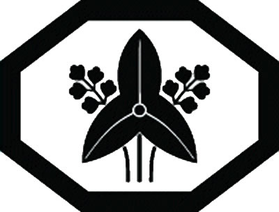 隅切り菱に立ち沢瀉