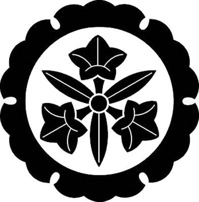 外雪輪に三つ葉竜胆