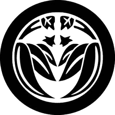 丸に割り笹竜胆