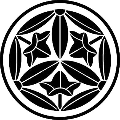 糸輪に三つ割り九枚葉竜胆