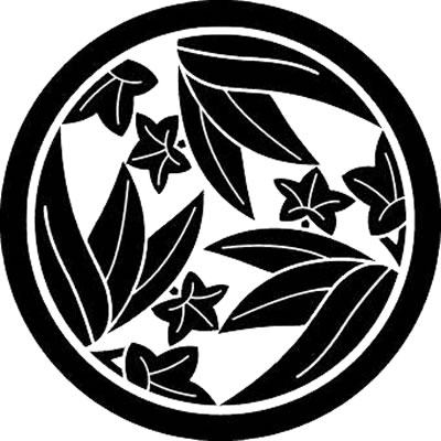 丸に三つ割り笹竜胆