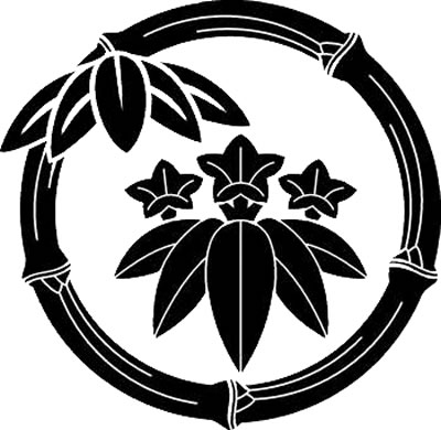 竹笹輪に笹竜胆