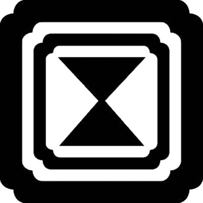 子持ち隅入り平角に輪鼓