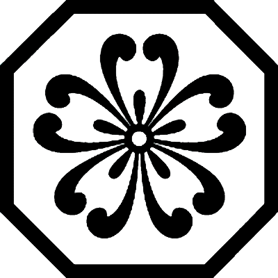 平隅切り角に鐶桜