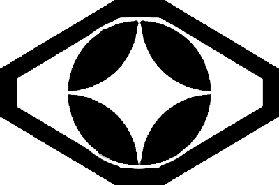 隅切り菱に七宝