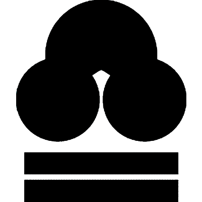 洲浜に二つ引き