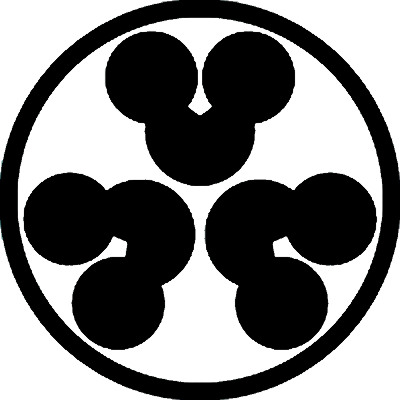 細輪に頭合わせ三つ洲浜