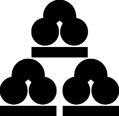 三つ盛り洲浜に一つ引き