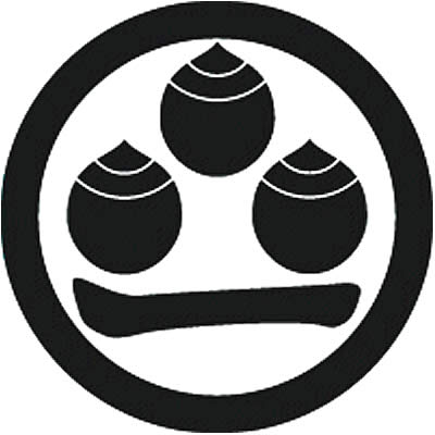 丸に三つ盛り玉に一文字