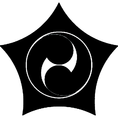 反り五角に左二つ巴