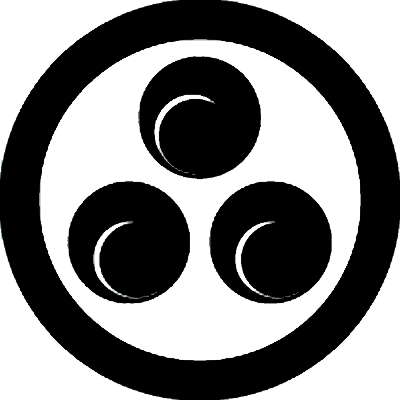 丸に三つ盛り左一つ巴