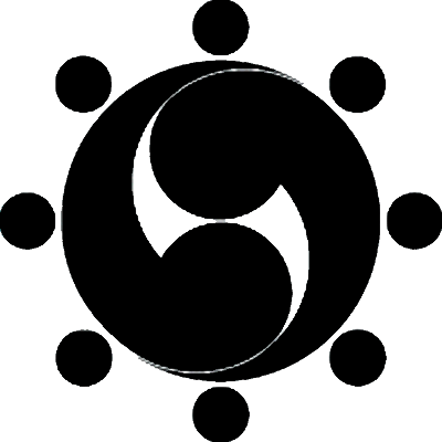 右二つ巴に八つ星