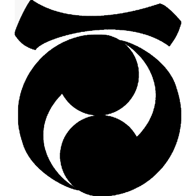 一文字に左二つ巴