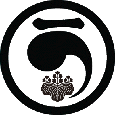 丸に一文字右一つ巴に五三桐・丸に一文字右一つ巴に五三の桐