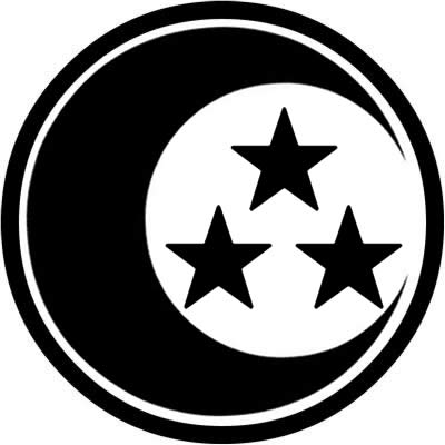 細輪に三日月に三つ銀星