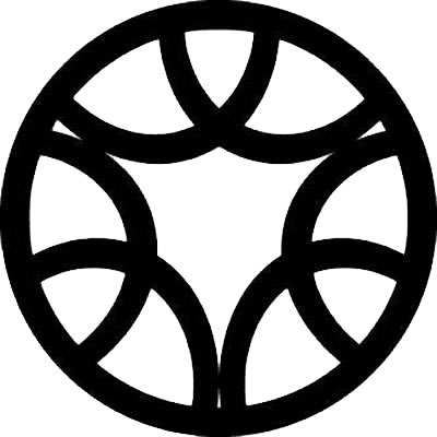 丸に三つ割り違い輪