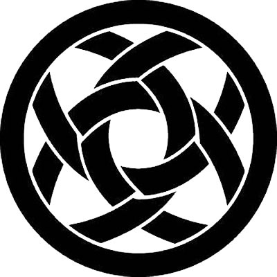 丸に割り四つ輪違い