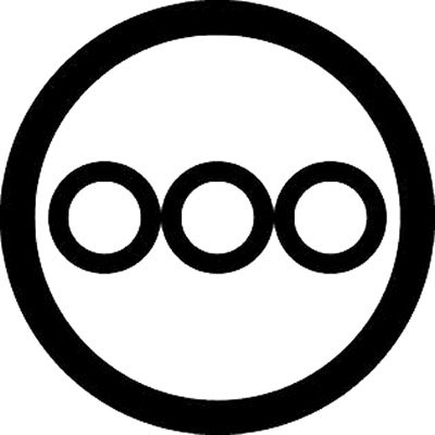 丸に三つ並び輪