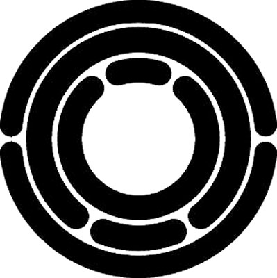 三重切れ輪模様