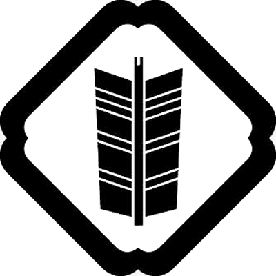 隅入り角に一つ矢