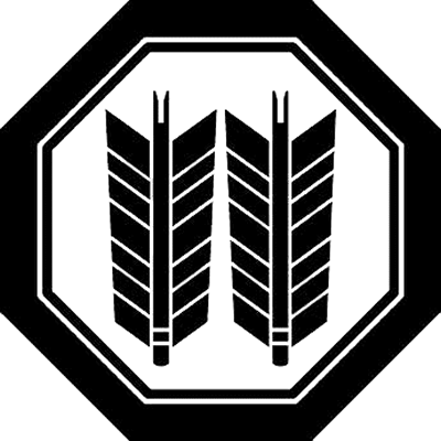 子持ち隅切り角に並び矢