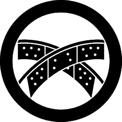 丸に割り違い矢（３）